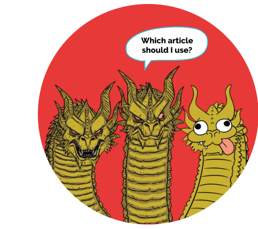 Правила вживання артиклів в англійській мові